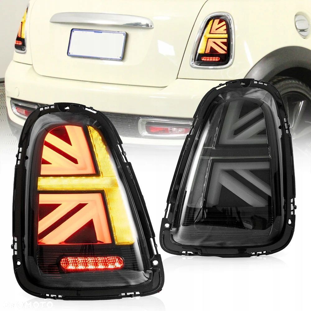 Lampy tyl kpl Vland Full Led Smoke Union Tuning Mini Cooper r56 r57 r58 r59 - 5