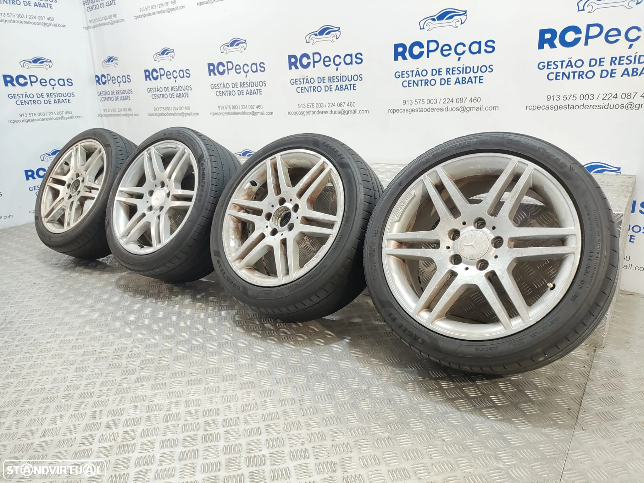 Conjunto Jantes 17 Originais Mercedes Benz Class C W204 AMG 7,5J ET47 5x112 - 11