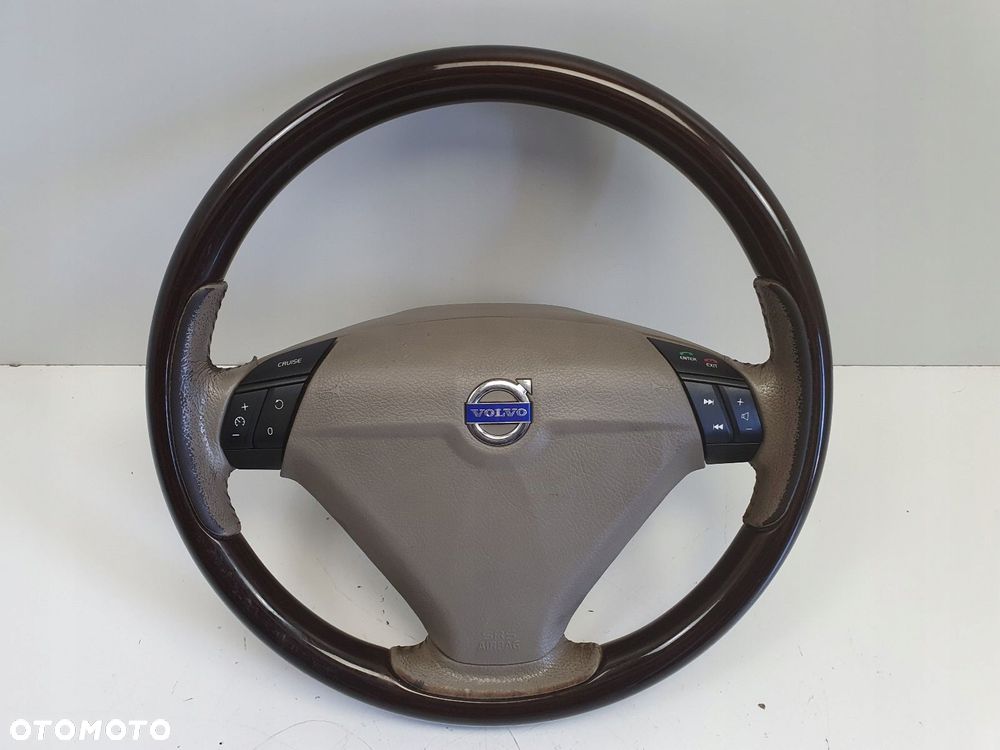 Volvo XC90 I lift DREWNIANA KIEROWNICA drewno SKÓRZANA skóra multifunkcja - 12