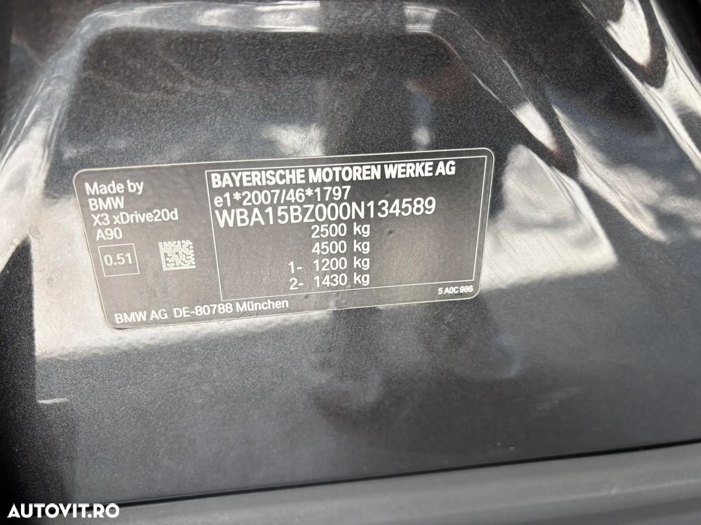 BMW X3 xDrive20d Aut. xLine - 38