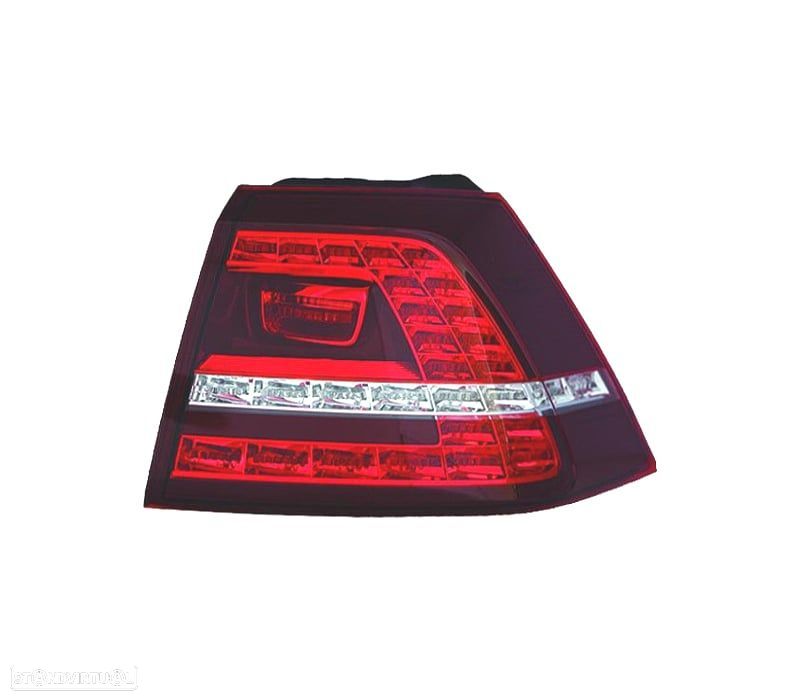 FAROLIN DIR PARA VOLKSWAGEN VW GOLF VII GTI GTD 12-17 BRANCO LED VERMELHO - 1