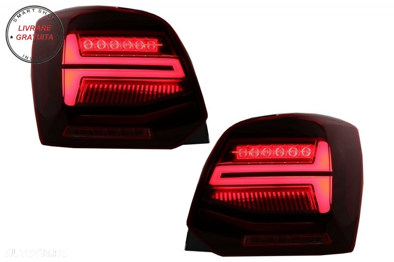 Pachet Exterior cu Faruri si Stopuri VW Polo 6R 6C (2009-2017) R-Line Design Semna- livrare gratuita - 13