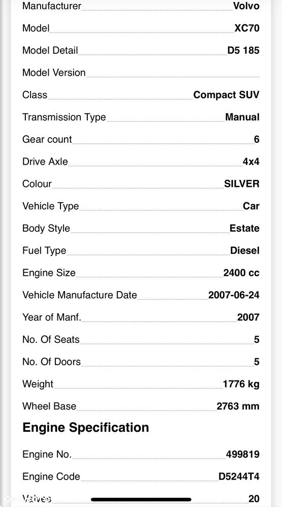 Skrzynia manualna  VOLVO XC70 xc90 I AWD 2.4 D5 566R 7002 BD 2006-11 - 4