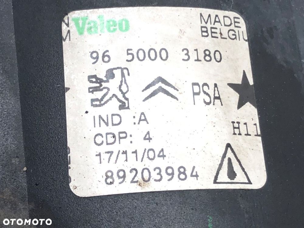 HALOGEN LEWY PRZÓD  PEUGEOT 607 (9D, 9U) 2000 - 2022 2.2 16V 116 kW [158 KM] benzyna 2000 - 2005 - 4