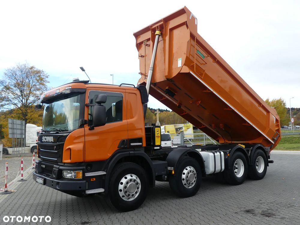 Scania P410 8x4 / WYWROTKA TYLNO ZSYPOWA / ALUFELGI / MANUAL / - 3