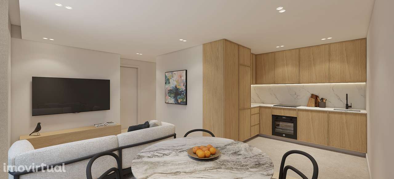 T1 Novo c/ Lugar de Garagem e Arrumos em Mafamude, Vila Nova de Gaia - Grande imagem: 2/7