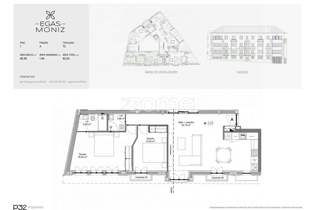 Apartamento T2 duplex novo ao quartel da Constituição - Grande imagem: 3/13