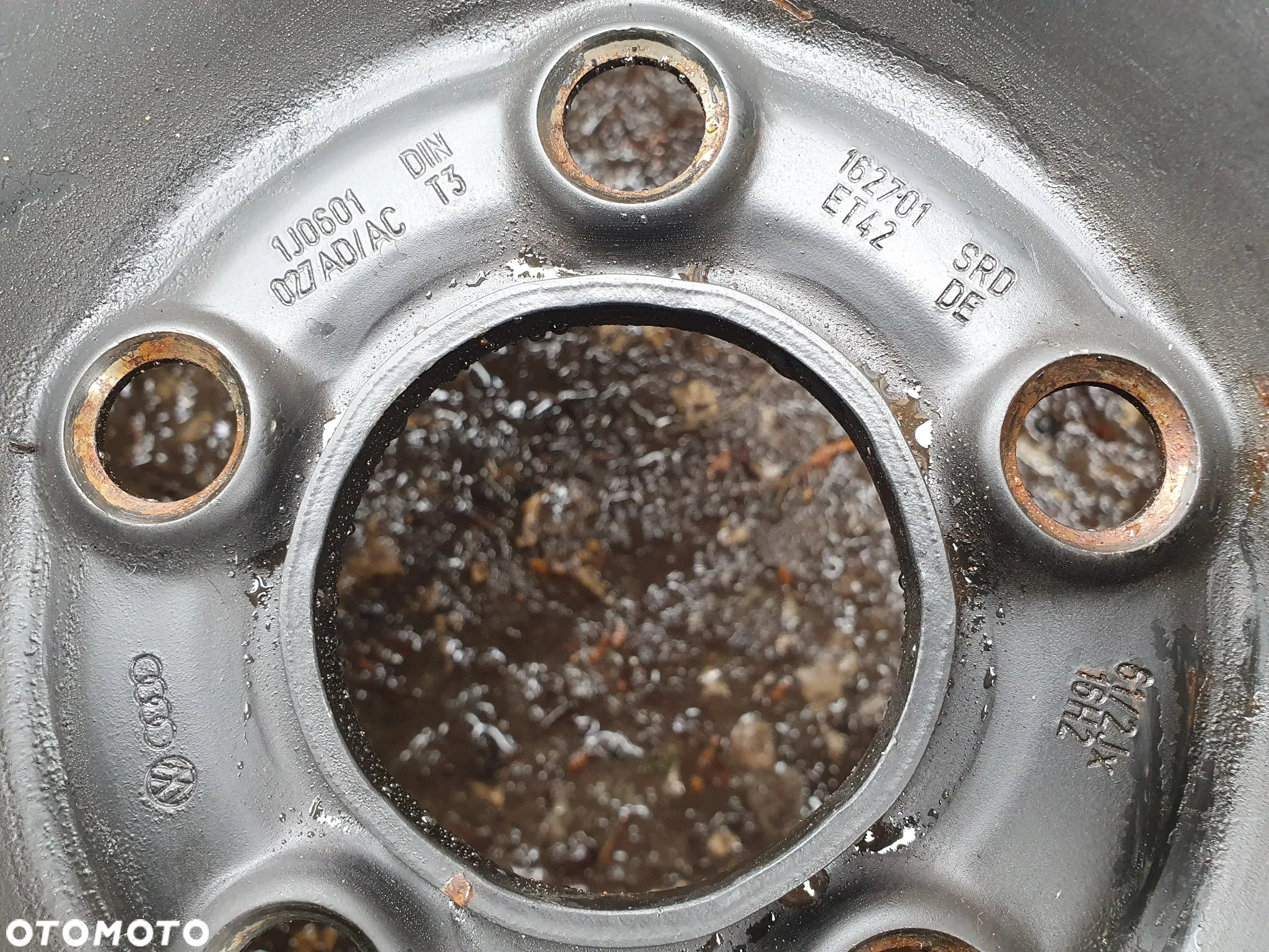 VW AUDI R16 KOŁO ZAPASOWE 5x100 205/45/R16 ORYGINALNA FELGA 16 6.5J ET42 1J0601027AD/AC - 4