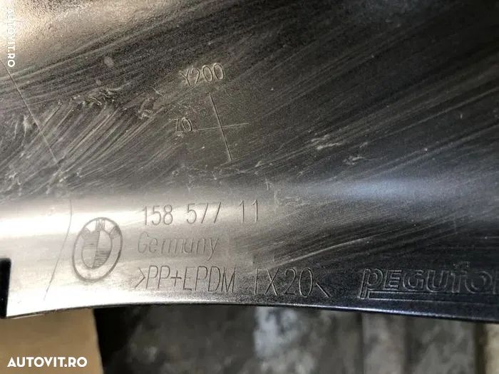 Spoiler bara spate fusta difuzor BMW M pachet f30 F31 originala fără defecte ornament grila pentru Motors de 20d cu o singura evacuare - 4