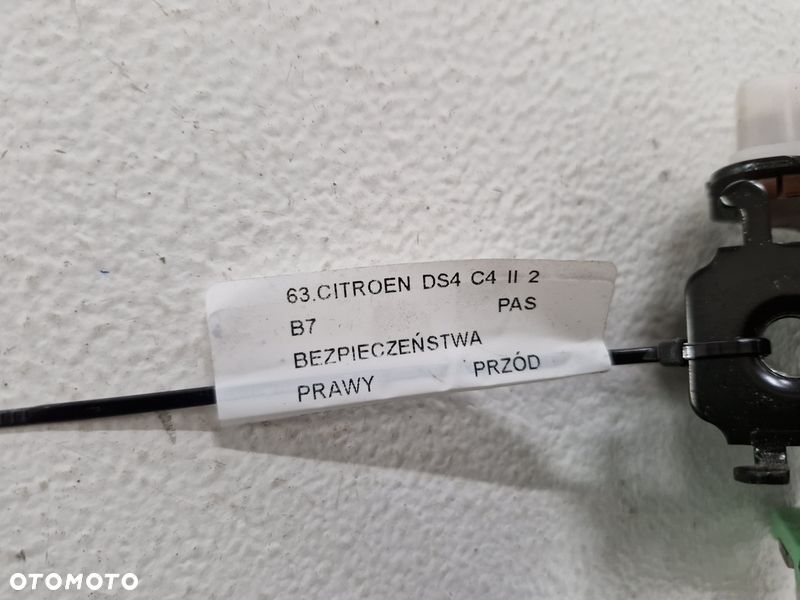 citroen c4 2 ii b7 ds4 1 i pas bezpieczeństwa prawy przód przedni 98026077 - 8