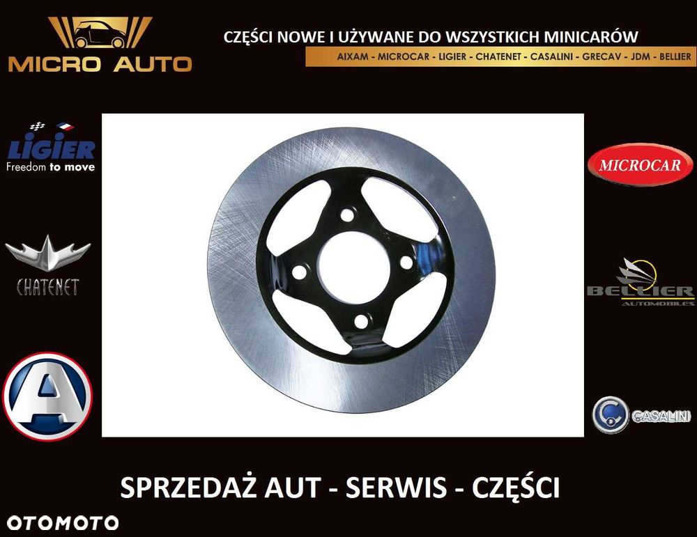 Tarcz hamulcowa Microcar MGO M8 Ligier IXO JS Aixam JDM 614 - 1