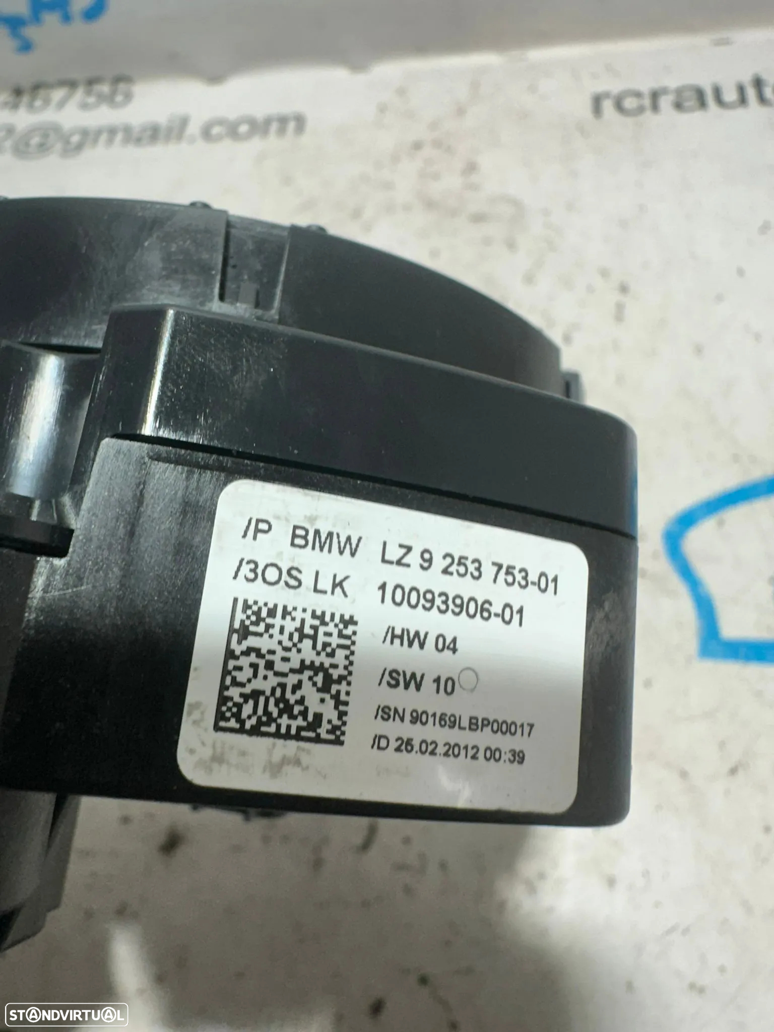 .Fita Airbag Comutador Piscas Luzes 9253753 BMW Serie 1 F20 5 portas F21 3 portas 2011 – 2019 - 8