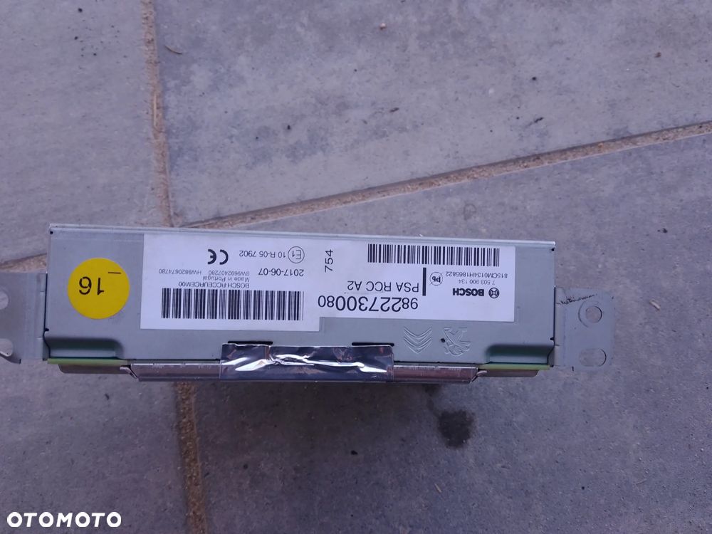 PEUGEOT 2008 3008 RADIO 9822730080 - 2