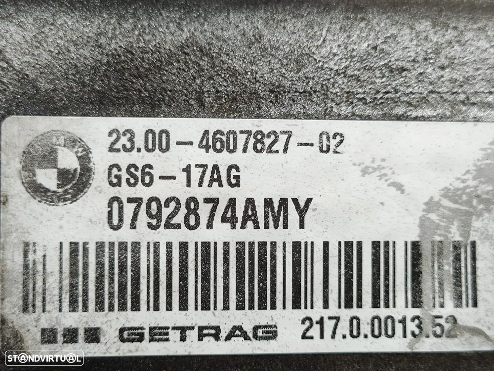 Caixa 6 Velocidades Manual BMW 1.6i N13B16A 2300460782702 4607827 GS6-17AG AMY - 10