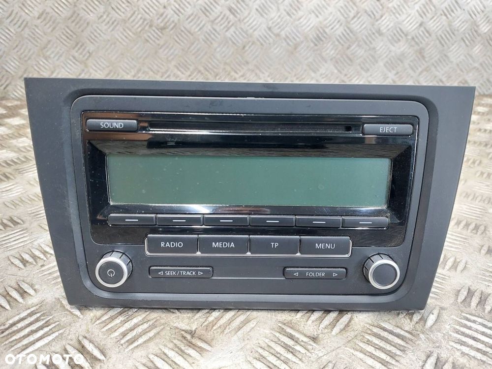 RADIO ODTWARZACZ + PANEL NAWIEWU RAMKA GOLF VI 5K0907044AJ 1K0035186AA - 4