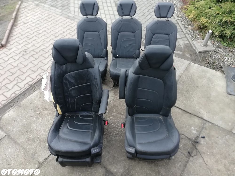 FOTEL FOTELE PRZÓD TYŁ CITROEN C4 PICASSO II KRÓTKI SKÓRA - 1