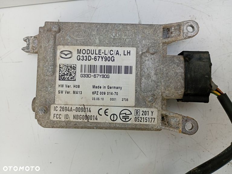 moduł sterownik świateł martwego pola prawy lewy mazda 6 II lift GH 2011r europa G33D-67Y80G G33D-67Y90G - 6
