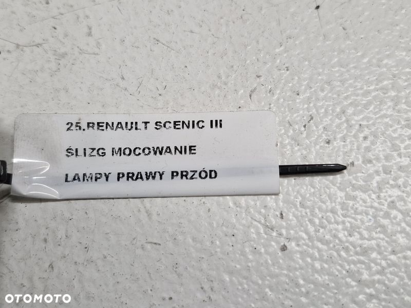 SCENIC 3 III ŚLIZG UCHWYT MOCOWANIE LAMPY PRAWY PRZÓD PRAWE PRZEDNIE 620949485R - 5