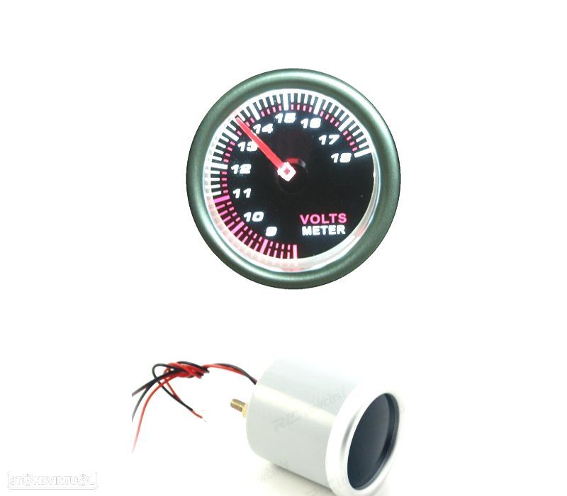 MANÓMETRO VOLTIMETRO PRETO - 1