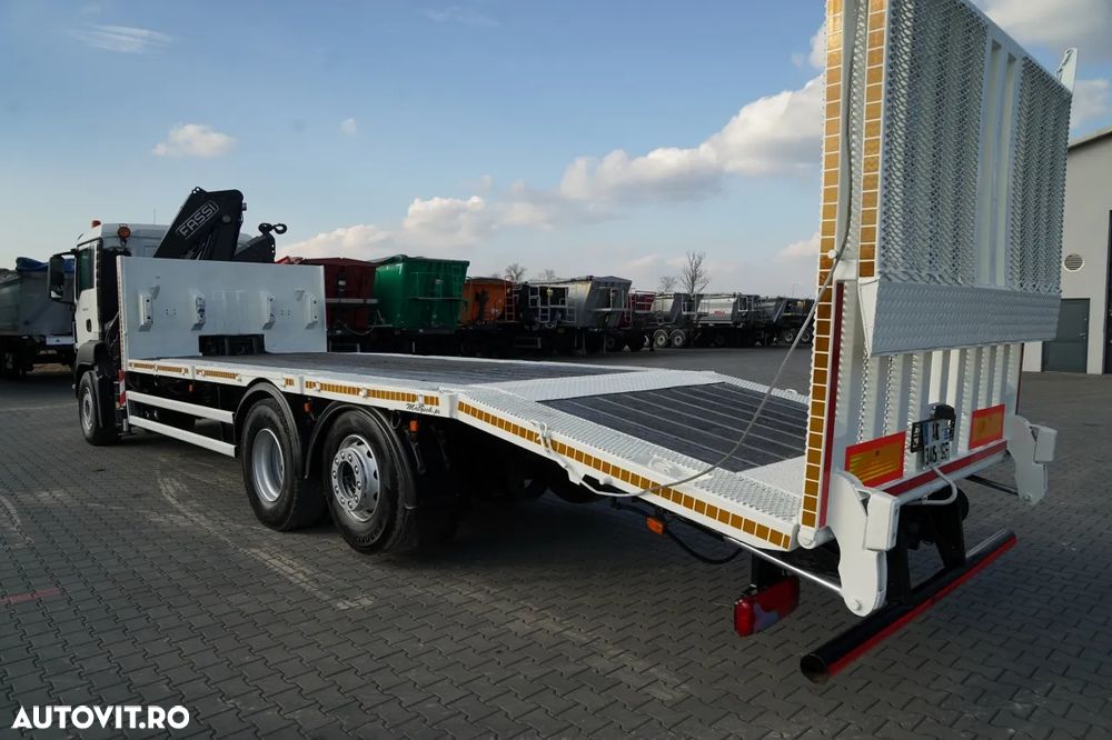 MAN TGS 26.360 / 6X2 / REMORCA AUTO + FASSI F 190A.22 / COMANDE HIDRAULICE / TROLIU / - 11