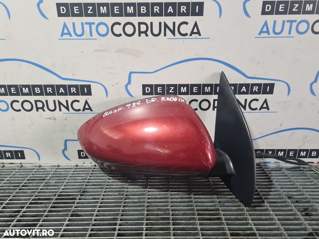Oglinda dreapta Nissan Qashqai Facelift 2010 - 2013 4 Usi Rosu NAJ (986) Rabatabile ... - 1