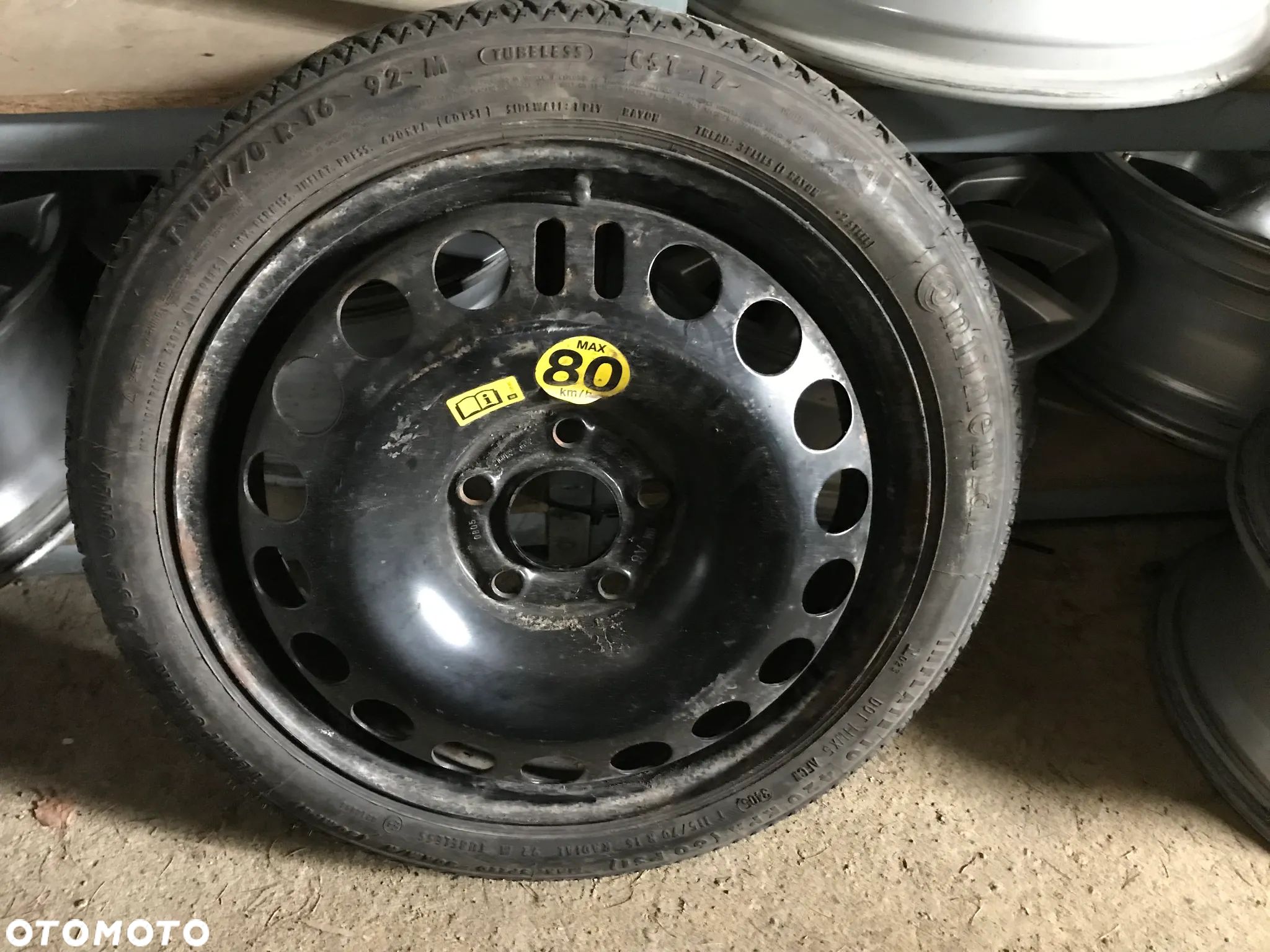 Koło Dojazdowe Dojazdówka Opel Astra H Vectra C Zafira B 5x110 16 Zapasowe - 1