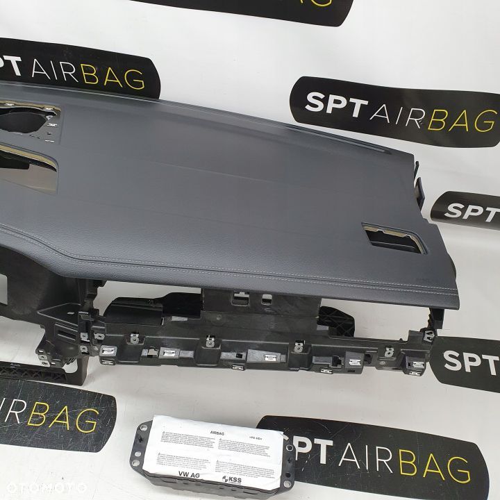VW TOUAREG III 3 DESKA ROZDZIELCZA KONSOLA KOKPIT PULPIT PODUSZKI AIRBAG AIR BAG PASY KIT SET - 4