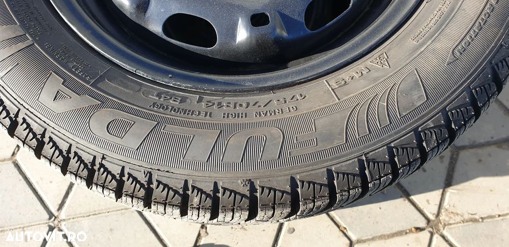 JANTE+ANVELOPE  5X100  175 70  14  FULDA M+S DOT 2024 - 3