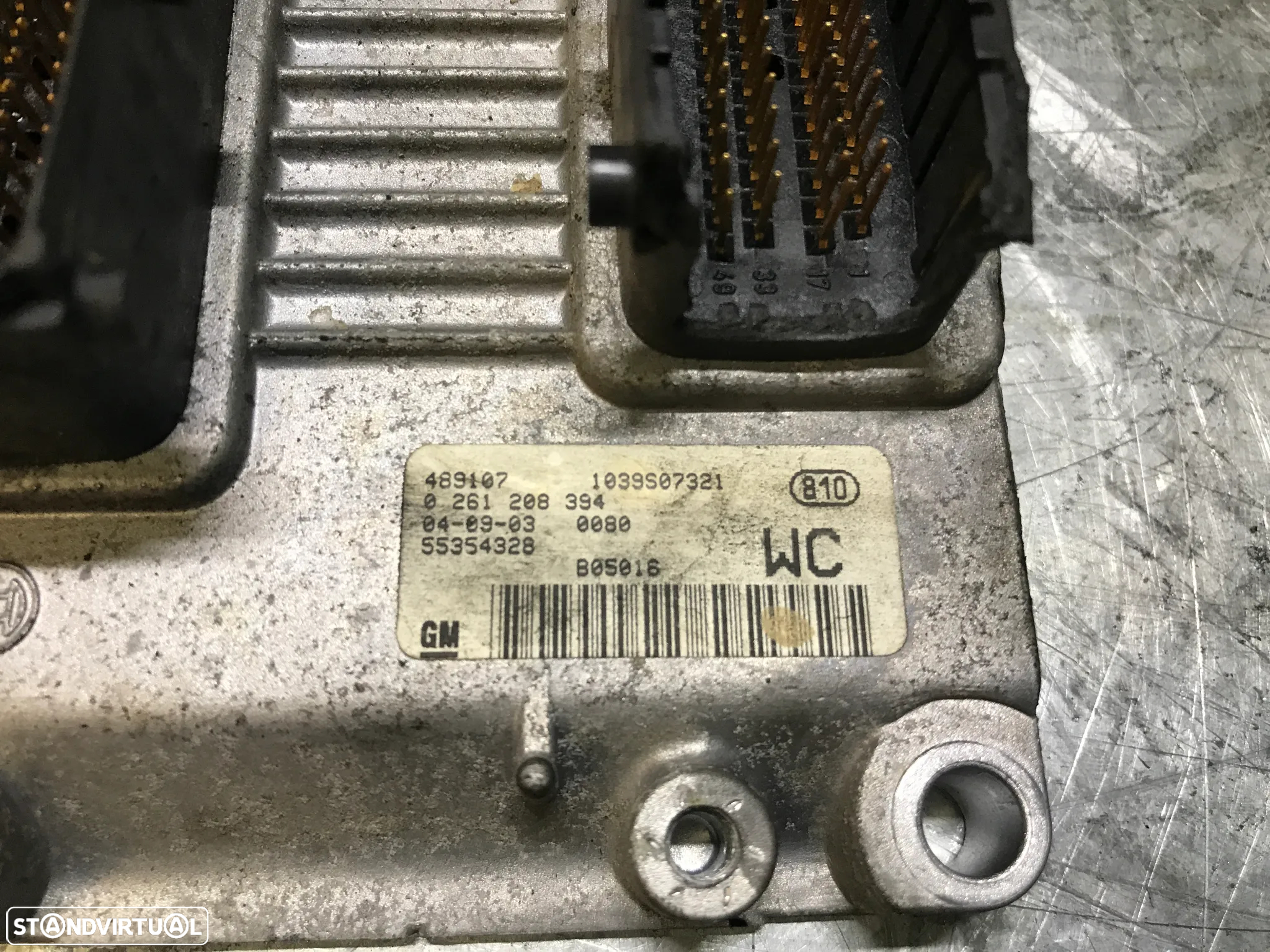 CENTRALINA DO MOTOR OPEL CORSA C 1.4i 0261208394 55354328 - 2