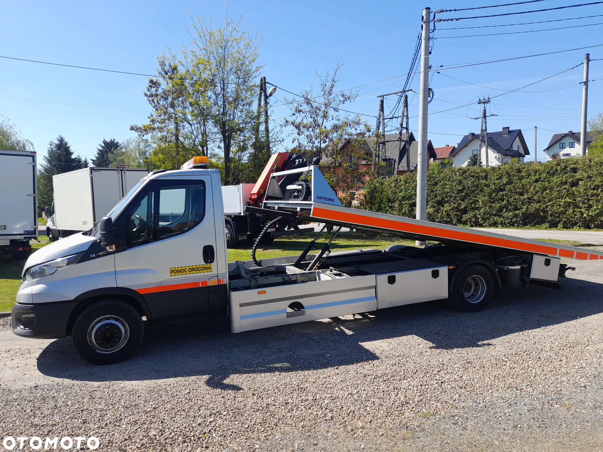 Iveco DAILY 72c18 70c18 Dmc 7200kg LAWETA PLATFORMA HYDRAULICZNA -EUROTECHNIK-Pomoc drogowa JEDYNA taka na NIEMIECKI rynek BLOKADA MOSTU PNEUAMATYCZNE ZAWIESZENIE... - 9