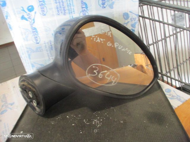 Espelho Esp3644 FIAT PUNTO 2013 1.2I 70CV 5P PRETO DRT ELETRICO 7 PINOS