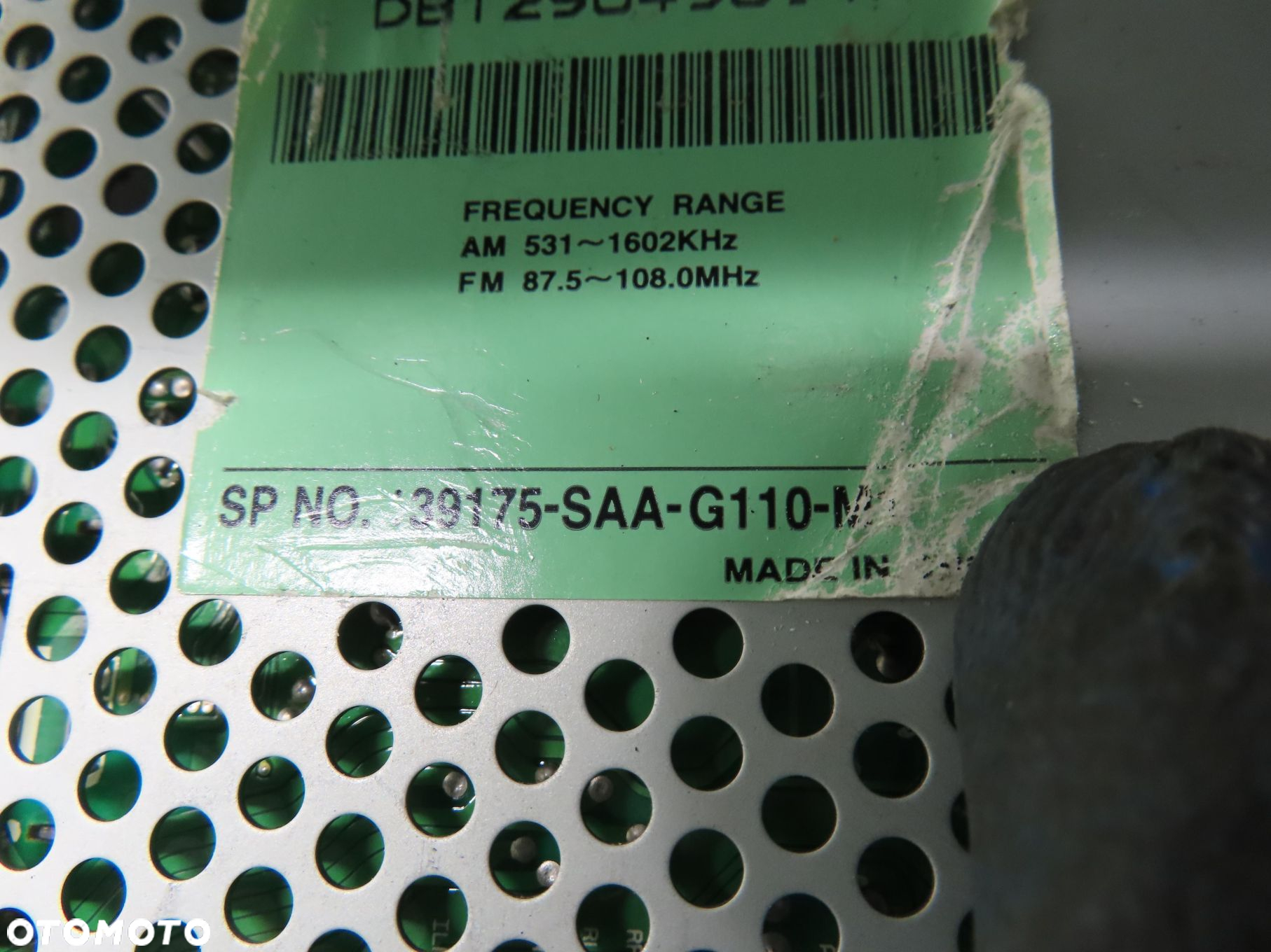 RADIO HONDA CITY IV 39100SELG010N5 39100SAAG120M1 39175SAAG110M1 - 2