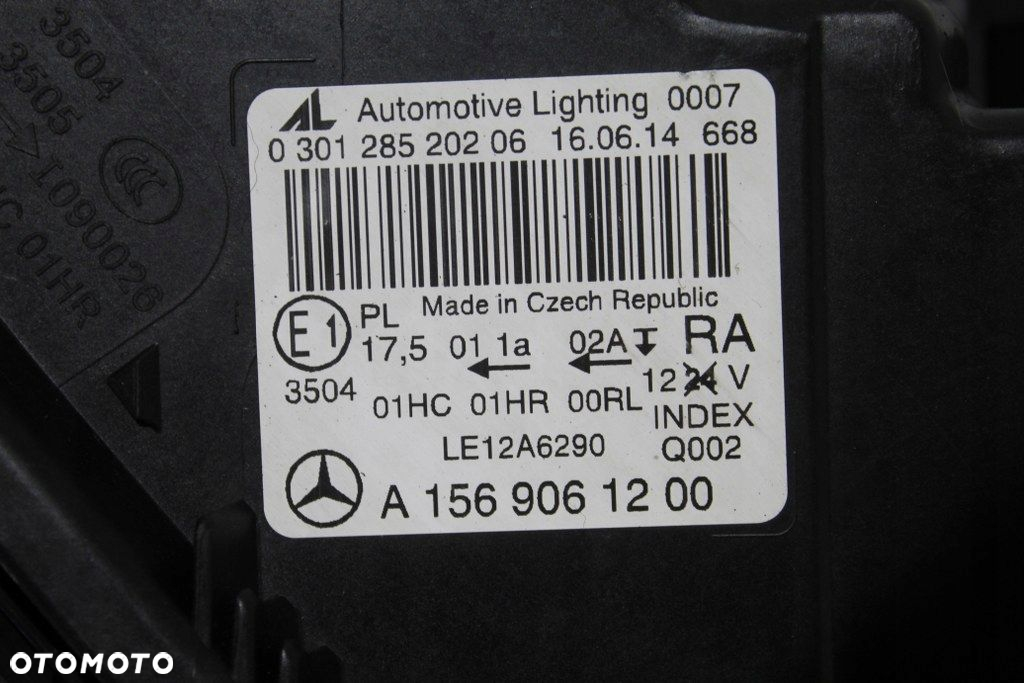 Mercedes GLA X156 W156 Lampa Przód Przednia Prawa Oryginał - 5
