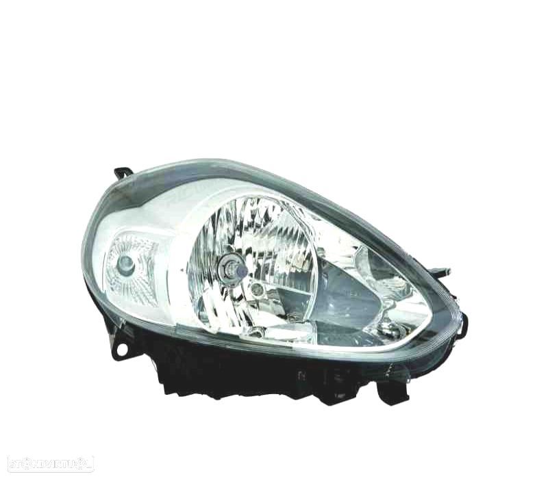 FAROL DIR OPTICAS FIAT PUNTO EVO 09- FUNDO CROMADO - 1
