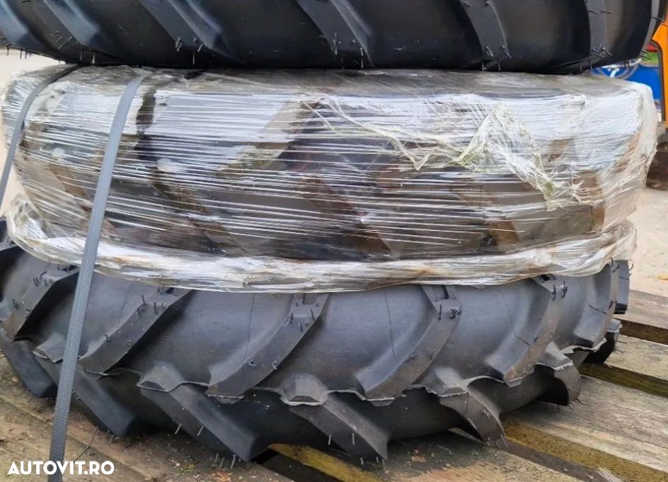 Set 4 roti complete NOI tractor 6.00-16 Mitas TS-04 (8 PR) - Jante 5 gauri - Factura / TVA Inclus - 1