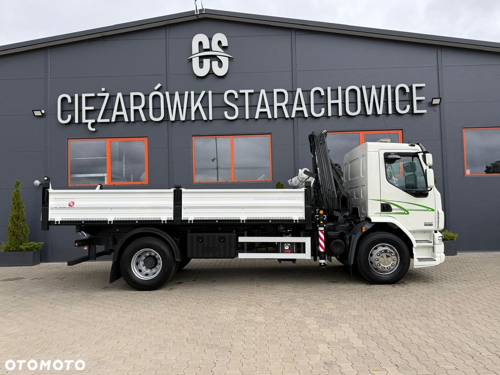 DAF LF CF 55.220 // wywrotka 3-stronna // żuraw HIAB 111 HIDUO // kipper, kran, crane, kiper - 17