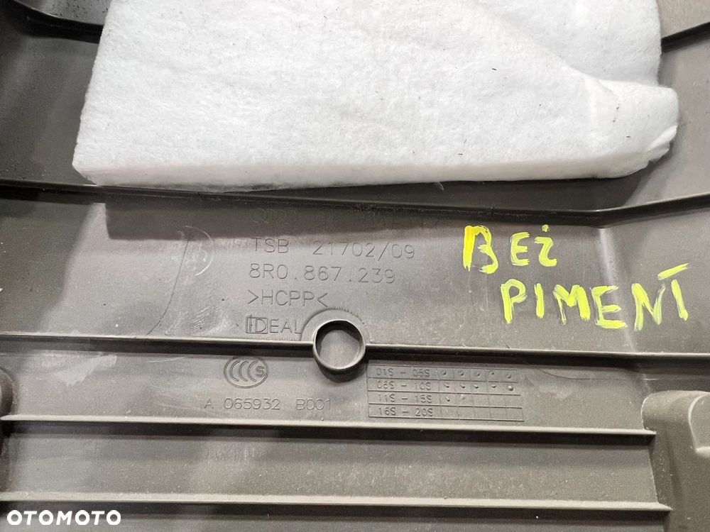 OSŁONA POSZYCIA SŁUPKA B LEWA AUDI Q5 8R 8R0867239 BEŻ - 7