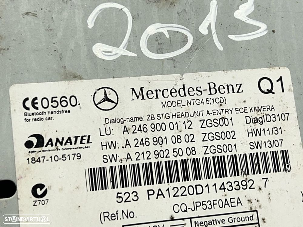 Rádio MERCEDES-BENZ B-CLASS (W246, W242) REF. A2469000112 - 5