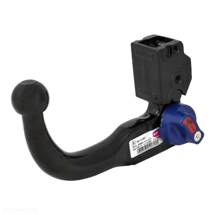 Hak Holowniczy Witter Automatycznie Wypinany Odpinany Pionowo Moduł 13 pin Dacia Duster FL13 2WD 4WD - 6