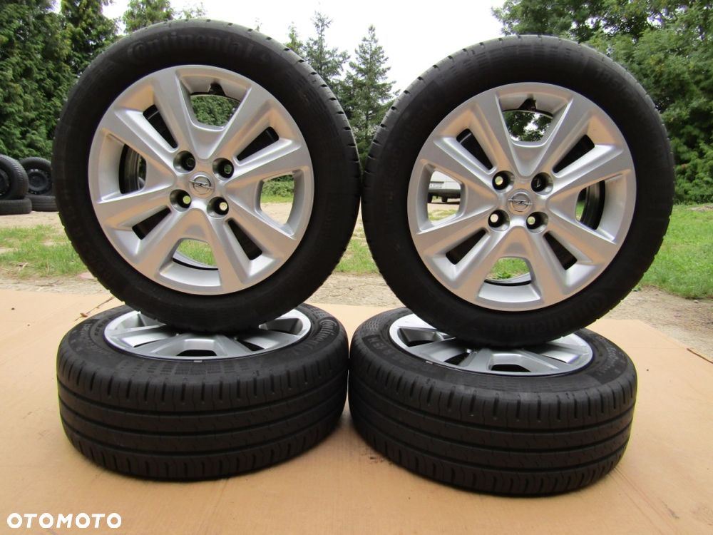 4x Felgi 15 Opel Adam Astra G H Corsa C D E Meriva Combo C + Kołpaki TPMS - 5