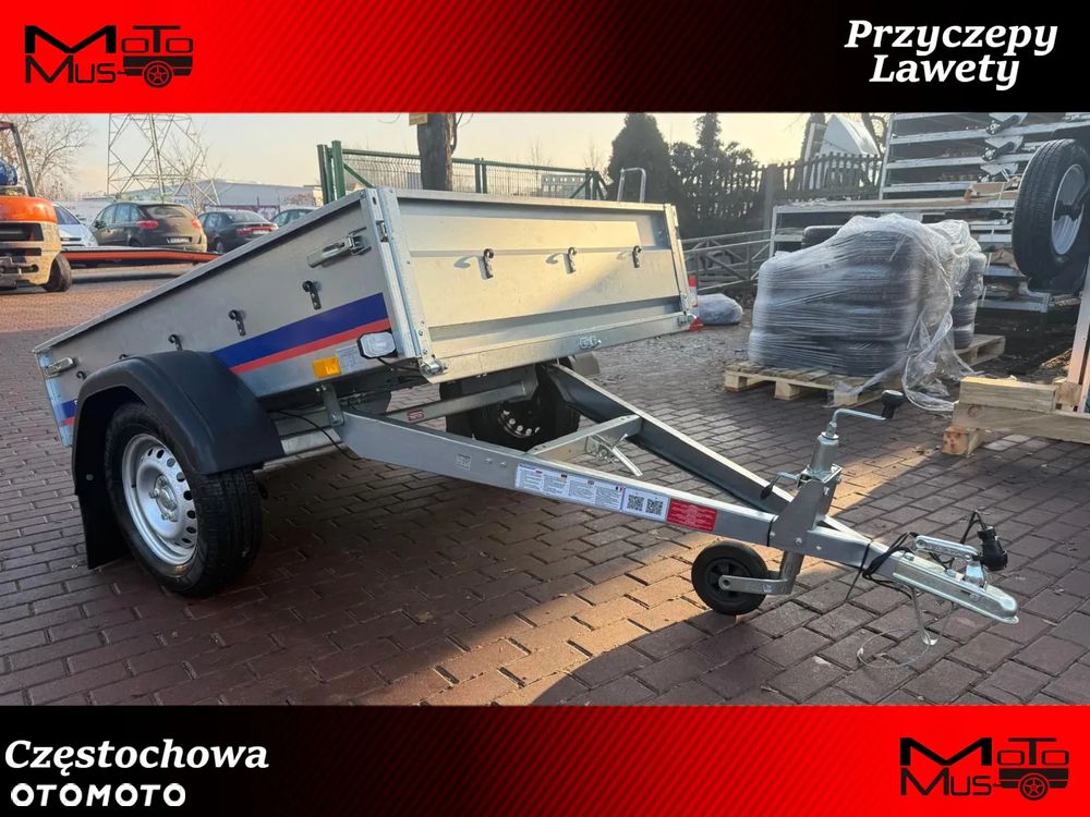 Niewiadów Przyczepa Niewiadów N417U 174x138x35cm 1 oś 750kg burty boczne 2mm Częstochowa MOTOMUS dostawa pod dom