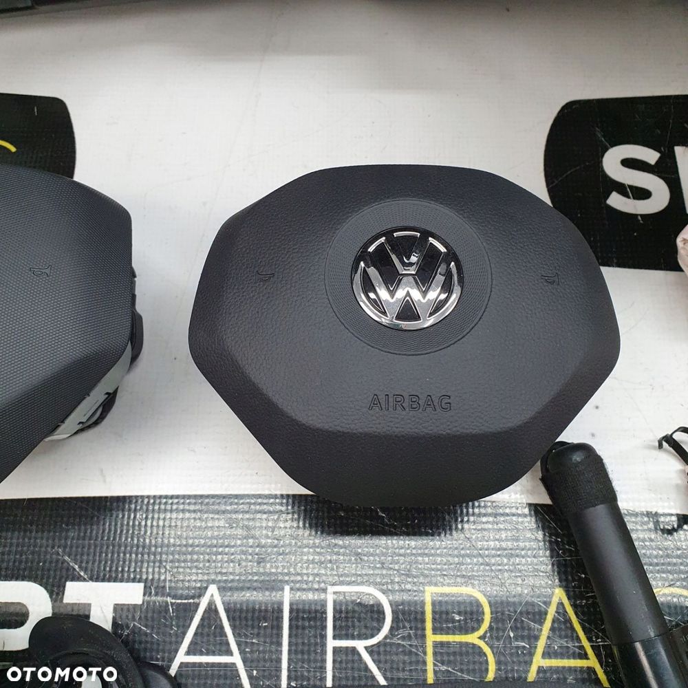 VW CADDY 2K7 DESKA ROZDZIELCZA KONSOLA KOKPIT PULPIT PODUSZKI AIRBAG AIR BAG PASY KURTYNY KIT SET - 9
