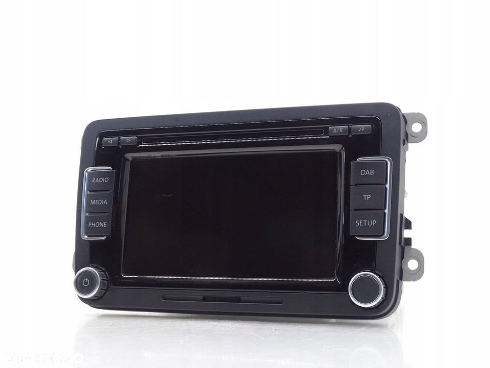 RADIO RADIOODTWARZACZ CD EKRAN WYŚWIETLACZ VW GOLF VI MK6 3C8035195A - 1