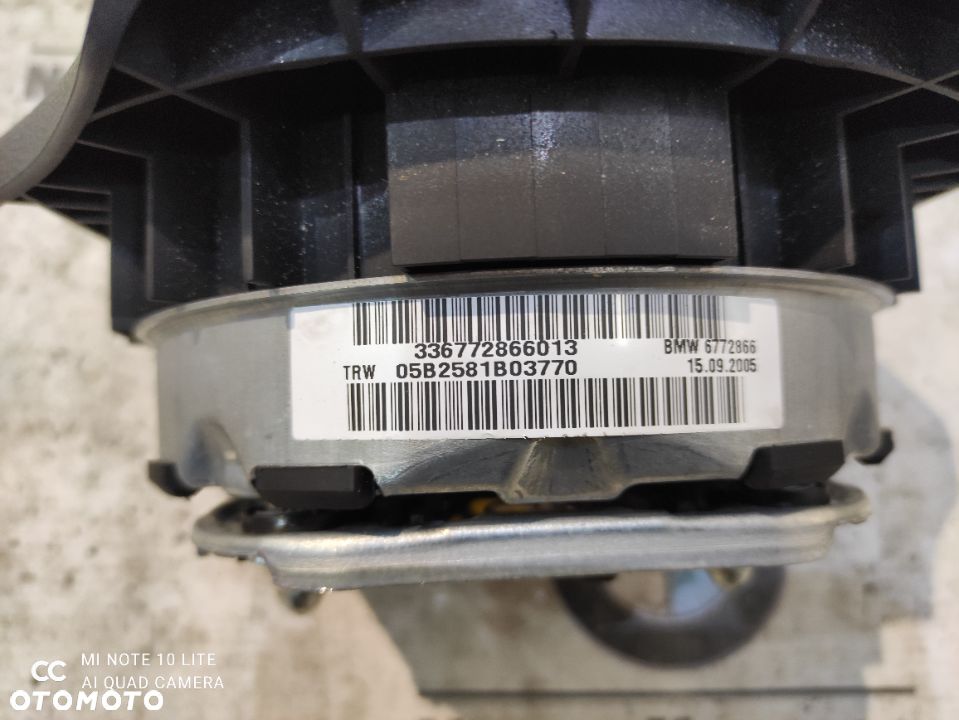 BMW E90 E91 E92 E84 Poduszka Powietrzna Kierowcy 6772865 6772866 - 9