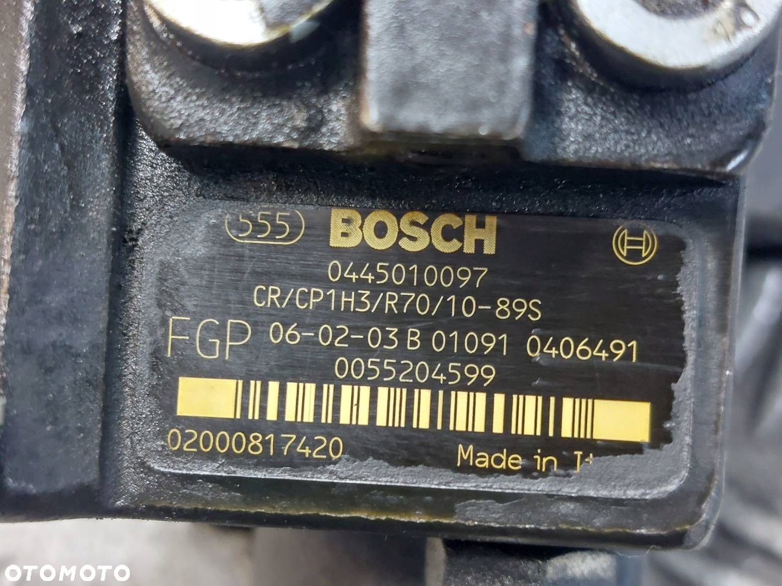 POMPA WTRYSKOWA VECTRA C 1.9 CDTI 0445010097 0055204599 09284006511 - 7