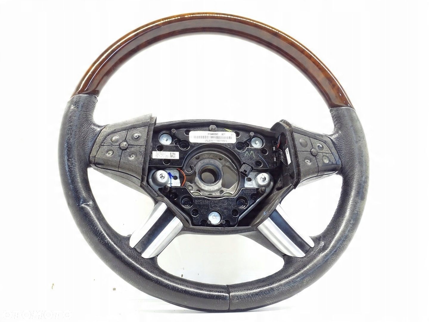 KIEROWNICA DREWNO ŁOPATKI SKÓRA MERCEDES ML W164 A1644603503 - 1