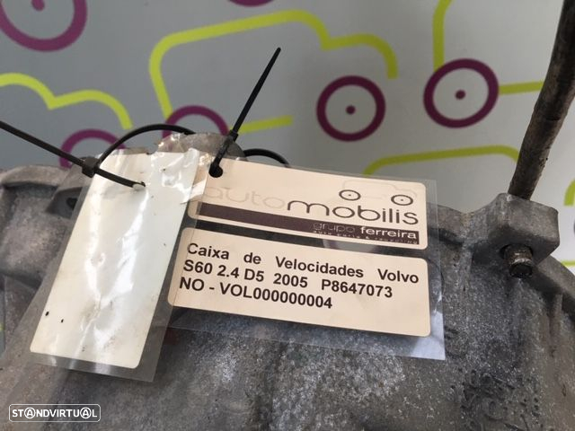 Caixa 5 Velocidades Volvo S60 2.4D 185Cv de 2006 - Ref: P8647073 - NO30009 - 3