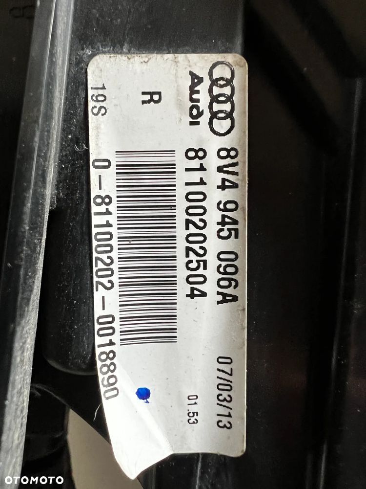 LAMPA PRAWA TYLNA W KLAPE I BŁOTNIK LED 8V4 AUDI A3 8V  LIFT 8V4945094A 8V4945096A - 5