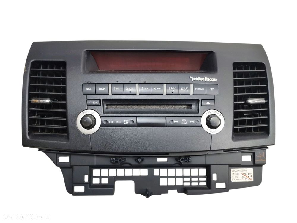 RADIO Z PANELEM MITSUBISHI LANCER VIII (2007-2015) 1.8 MIVEC 143KM 8701A278 - 6