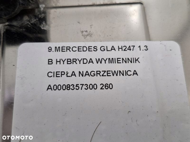 MERCEDES GLA H247 1.3 B HYBRYDA WYMIENNIK CIEPŁA NAGRZEWNICA - 10